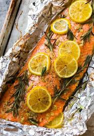 This baked salmon recipe features a salmon fillet baked in foil which allows for a flavorful meal with little cleanup. Baked Salmon In Foil Easy Healthy Recipe