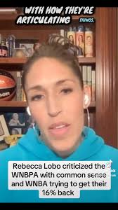 🚨 Even Rebecca Lobo is calling it out., Former WNBA player, Basketball  Hall of Famer, and ESPN analyst Rebecca Lobo publicly criticized how the  WNBPA is handling the CBA talks — specifically the ...