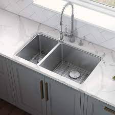 Trump has no plans to leave white house on biden's inauguration day. Rvm5307 Ruvati 32 Inch Undermount Kitchen Sink 30 70 Double Bowl 16 Gauge Stainless Steel Tools Home Improvement Kitchen Sinks Vit Edu Au