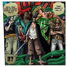 The red hair pirates are the first pirate crew to appear in the manga and second to appear (next to the alvida pirates) in the anime. Shanks Crew By Mcfrankyart On Deviantart Shanks Crew Red Hair Shanks Crew Red Hair Shanks