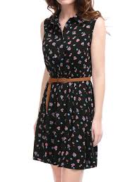 Women S Sleeveless Unlined Above Knee Mini Shirt Dress With Belt Ad Unlined Ad Knee Women In 2020 Mini Shirt Dress Knee Dress Dresses