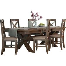 Isabell 7 Piece Dining Set Solid Wood Dining Set Modern Dining Table Set Kitchen Dining Sets