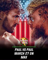 Jake Paul vs Logan Paul will be March 27