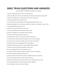 Are you confident in your biblical knowledge and are interested in scoring some points from the big guy up there? 53 Best Bible Trivia Questions And Answers Learn New Facts