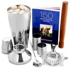 Manhattan Cocktail Shaker Set In Gift Box With Accessories Cocktail Making Kit Cocktail Shaker Set Cocktail Making