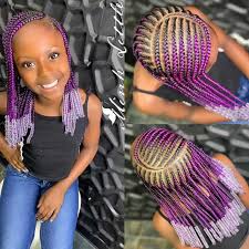 Begin by braiding small sections of the hair and then collecting all the different sections into a knot at the top of your head. Braids For Kids 50 Kids Braids With Beads Hairstyles