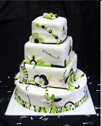 Black And Green Wedding Cake Wedding Cake Beautiful Cake Pictures Cake Beautiful Cakes