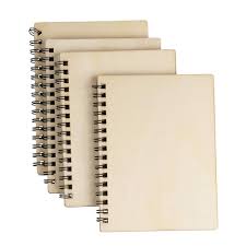 Reeves spiral bound coil sketch book blank notebook kraft sketching paper ijld. 4 Pack Spiral Notebooks Journal With Wooden Hardcover A6 Blank Sketch Book Pad 4 5 X 5 8 Walmart Com Walmart Com