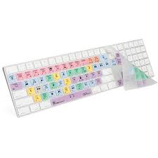 logickeyboard final cut pro x cover for apple magic keyboard with numeric keypad us english