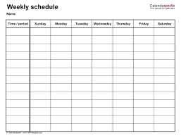 Universal 2 Week Schedule Word Template In 2020 Calendar Printables Free Weekly Calendar Schedule Templates