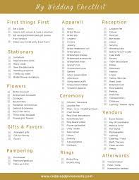Pin By Crystal Harris Morgan On Rhonda S Wedding Free Wedding Printables Wedding Reception Checklist Wedding Checklist Printable