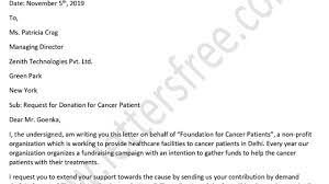 Plus, some treatments go on for a long time and bills. Sample Donation Request Letter For Cancer Patients