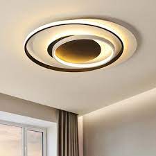 1,554 results fixture color/finish family: Acrylic 2 Ring Flush Light Fixture Modern Fashion Led Flush Mount In Warm White For Hallway Takeluckhome Com