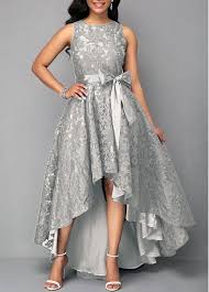 High Low Sleeveless Belted Lace Dress Rotita Com Usd 43 56 High Low Lace Dress Belted Lace Dress Lace Dress