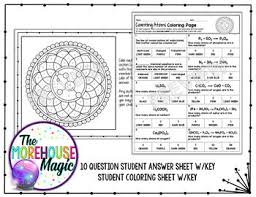 Printable coloring pages for kids atomic puppet 5 paginas para. Counting Atoms Color By Number Science Color By Number By The Morehouse Magic