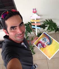 Watercolor Clown #22