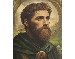 St. Patrick (C) Print, Catholic Fine Art, Patron of Ireland