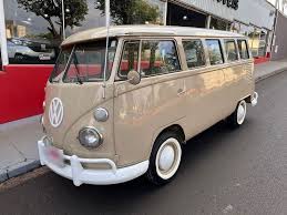 Image result for Light Beige 1950 VW Bus