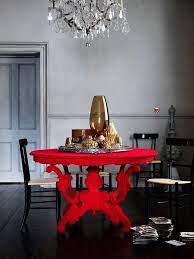 Something Old Something New Red Furniture Dining Room Decor House Interior