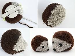 Niedliche Igel Als Deko Oder Spielzeug Niedliche Igel Bommel Machen Bommel Basteln