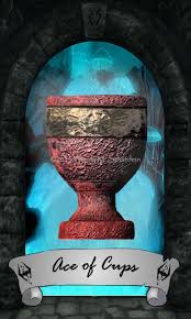 Skyrim Tarot Ace Of Cups Skyrim Tarot Oracle Cards