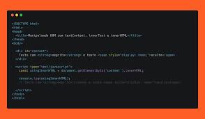 Innerhtml is an element property in js that is used to get or set the html or xml markup contained within the element. Manipulando Dom Com Textcontent Innertext E Innerhtml Emerson Broga