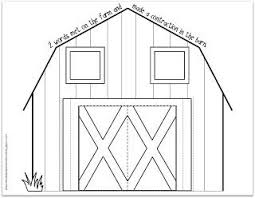 Printable Barn Template For Preschool Free Printable Coloring Pages Barn Crafts Templates Printable Free