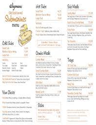 Fillable Online View Menu Wegmans Fax Email Print Pdffiller