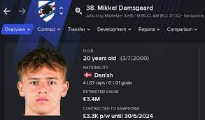 Considered as a star prospect from denmark, damsgaard started h…. Mikkel Damsgaard The Most Versatile Winger You Ever Saw Fm21 Wonderkids Fm Blog
