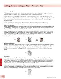 Impulse relays are a form of magnetic latching relay that change the contact state with each subsequent input pulse. Latching Sequence And Impulse Relays Application