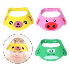 Baby Wash Cap Child Kids Hat Soft Adjustable Bathing Cartoon Protector Baby Care Baby Wash Soft Hats Baby Care