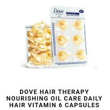 The essential oils present in fish oil nourish the roots and hair follicles and aid in hair growth. Dove Hair Vitamin 1 X 2 Pack 12 Capsules Norishing Oil Care Daily Shopee Singapore