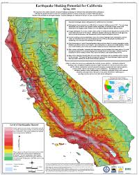 California Department Of Conservation Earthquake Shaking Potential For California Jpg 1705 2144 San Andreas Fault California Map Earthquake
