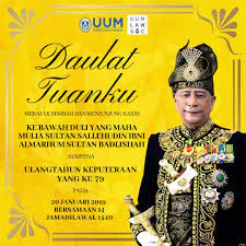 This is larian hari keputeraan sultan nazrin shah by epique motionwork on vimeo, the home for high quality videos and the people who love them. O Xrhsths Uum Law Society Sto Twitter Hari Ulangtahun Keputeraan Sultan Kedah Yang Ke 79 2019 Merafak Sembah Serta Menjunjung Kasih Ke Bawah Duli Yang Maha Mulia Sultan Sallehudin Ibni Almarhum Sultan Badlishah