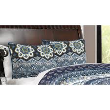 Contact us about this product. Get The Thelon Fabric Pillow Sham With Floral And Chevron Prints Gray And Blue Grey Floral Modern Contemporary Standard Allergy Protection Hand From Overstock Com Now Accuweather Shop