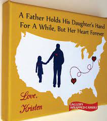 Canvas Christmas Gift For Dad Birthday From Daughter By Picmats Dad Birthday Gift Christmas Gift For Dad Diy Gifts For Dad