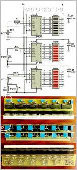 The lm3914 is very easy to apply as an analog meter circuit. Lm3914 120 Led Stereo Vu Meter Circuit Electronics Projects Circuits