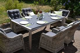 Sitzgruppe Miami 200x100cm Mit 6 Sesseln Grau Polster Grau Sitzgruppe Sessel Grau Gartenmobel