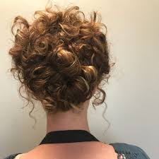 Her hair was made for this style! 29 Easy Cute Updos For Curly In Trending In 2021