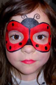 Kinderfasching Marienkafer Schminken Gesicht Maske Fasching Carnival Party Marienkafer Schminken Fasching Schminken Kinder Schminken