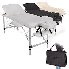 tectake table de massage pliante aluminium cosmetique lit de massage portable housse de transport diverses couleurs au table de massage housses cosmetique