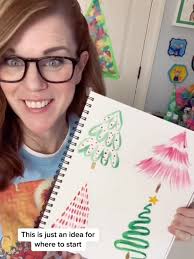 Creative Watercolor Christmas Tree Craft