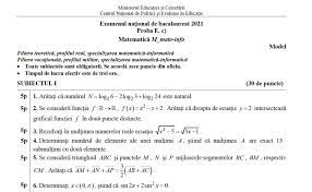 Tocmai din acest motiv, este de părere ministrul, … Modele De Subiecte Pentru Bac 2021 Au Fost Publicate De Ministerul EducaÈ›iei DescarcÄƒ Modelele De CerinÈ›e Pentru MatematicÄƒ RomanÄƒ Istorie Anatomie Biologie Chimie FizicÄƒ Geografie InformaticÄƒ Socio Umane Edupedu Ro