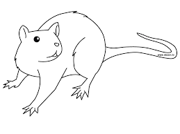 Chinese new year rat 2020 coloring page. Free Printable Rat Coloring Pages For Kids