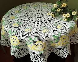 Crochet Tablecloth Cream Lace Doily Crochet Round Doily Home Etsy Crochet Tablecloth Lace Doilies Crochet Round