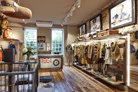 A Look Inside Nigel Cabourn S The Army Gym Store In London Store Design Store Display Design Retail Design