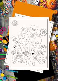 Download and print these halloween candy coloring pages for free. Free Printable Halloween Candy Coloring Pages For Kids