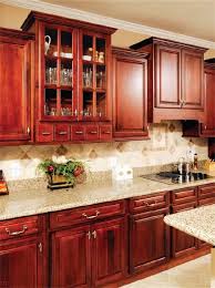 We installed molding on top of the existing cabinet boxes to raise the height about 8 inches and trimmed it out with boxed molding. 30 Cherry Kitchens Cabinets Ideas Cherry Cabinets Kitchen Kitchen Remodel Kitchen Design