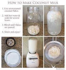 Soak the coconut in the water, covered for 20 minutes. Coconut Milk Recipe Free Coconut Flour Bren Did