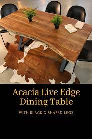 The Clyde Dining Table Is A Freeform Table Made Out Of Solid Acacia Wood Dining Table Live Edge Dining Table Natural Wood Table